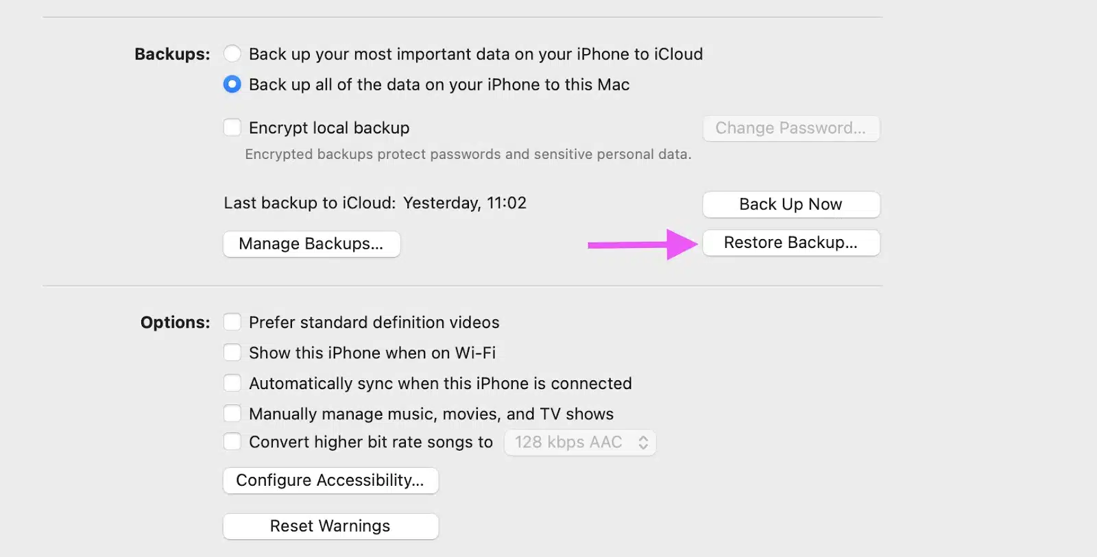 Hướng dẫn quay về iOS 15.5 sau khi nâng cấp lên iOS 16
